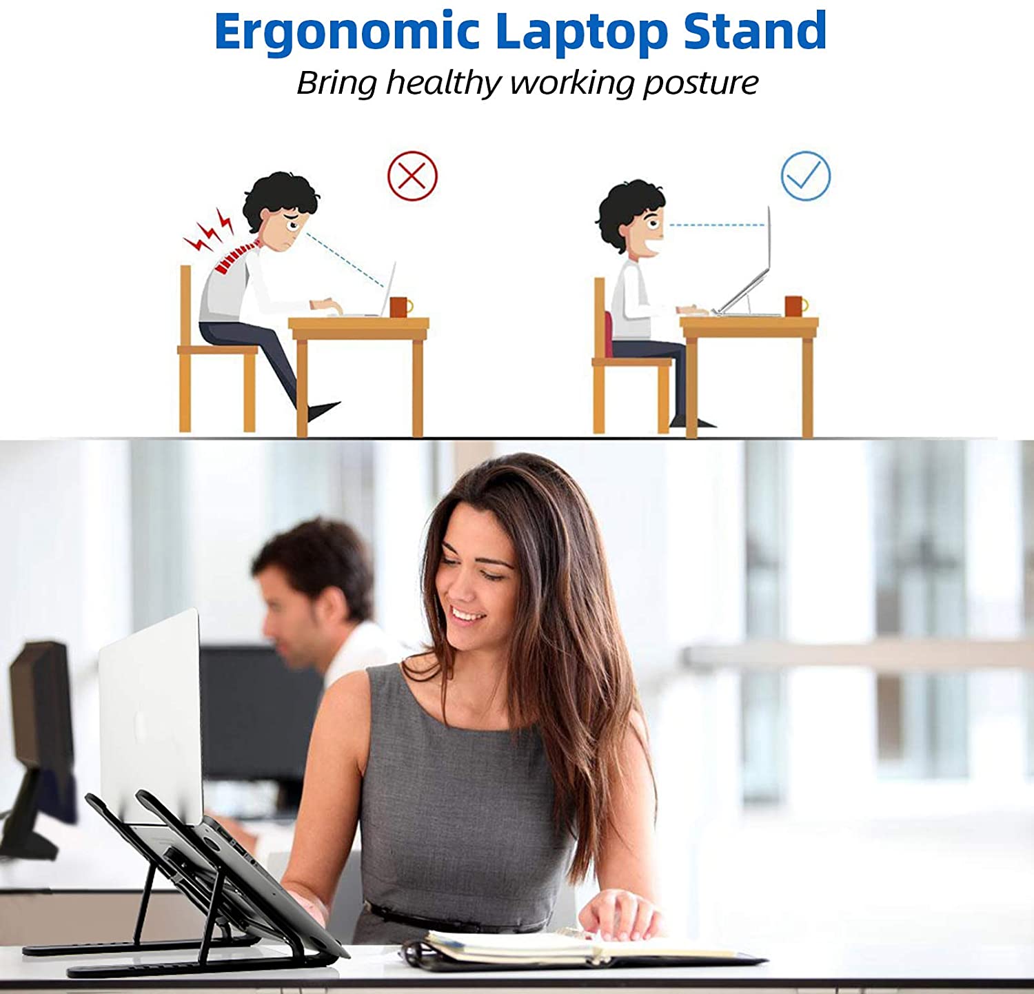 Foldable Laptop Stand - Gizgizmo